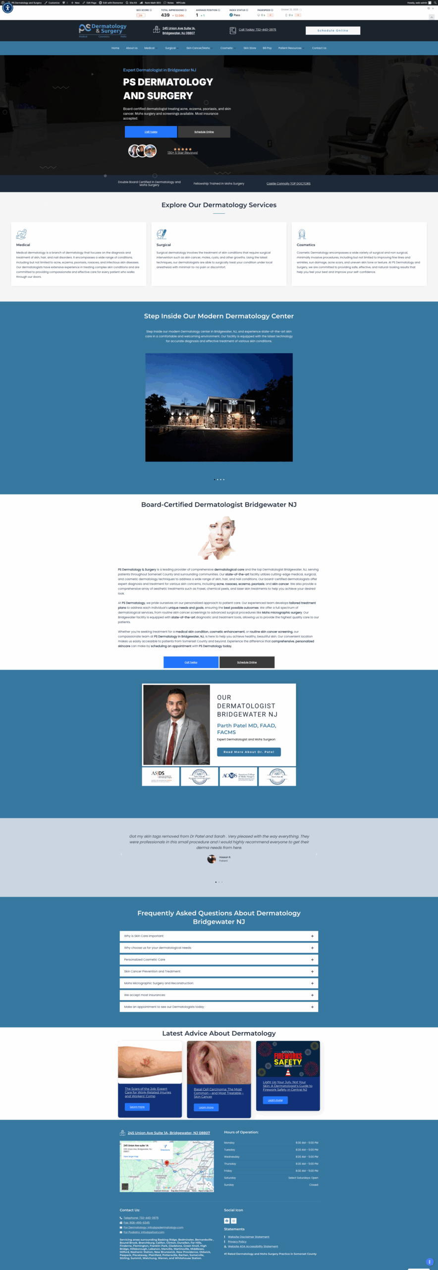 PS Dermatology website