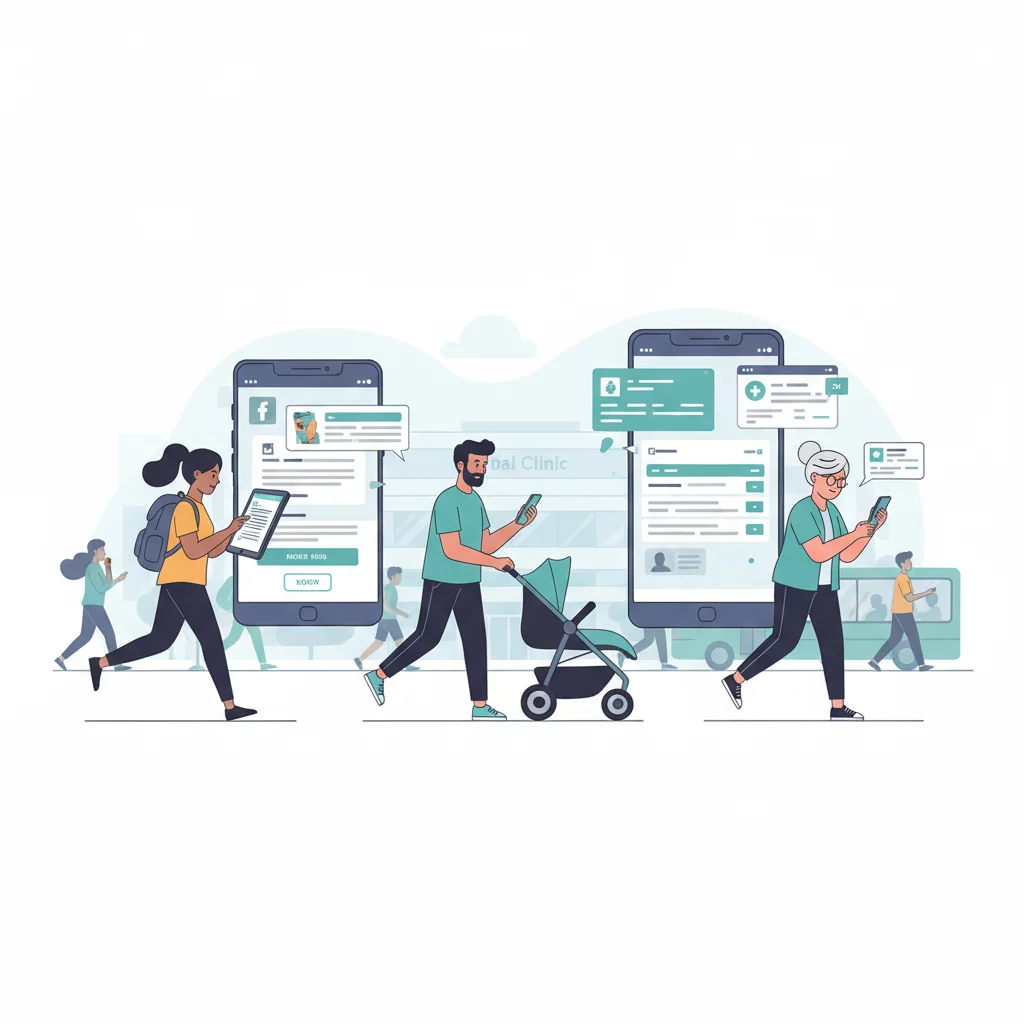 Illustration: 3. No Mobile-First Design for On-the-Go Patients