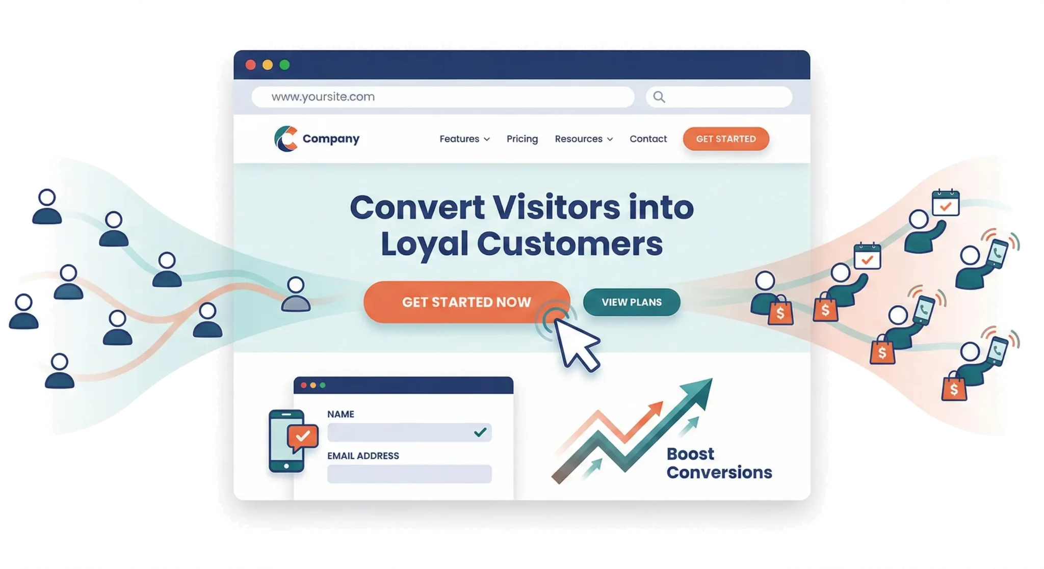 Website Design & CRO illustration